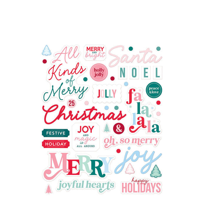 Dear Santa Puffy Stickers