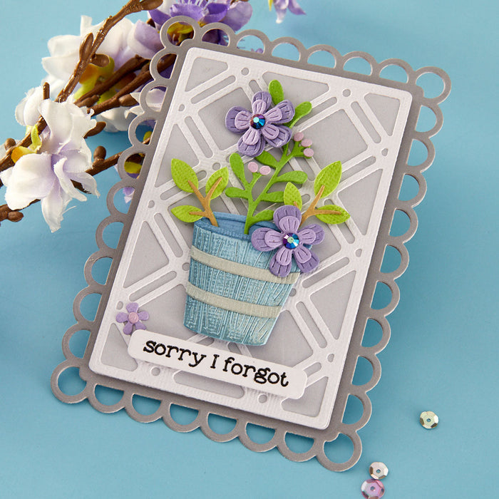 Decorative Lattice Etched Dies by Lisa Horton