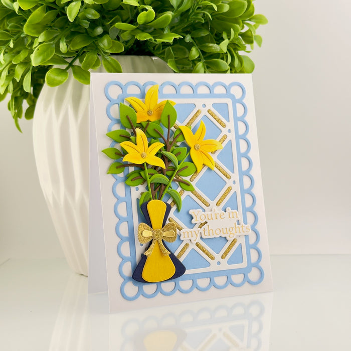 Decorative Lattice Etched Dies by Lisa Horton