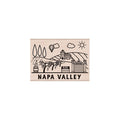 Destination Napa Valley Woodblock Stamp