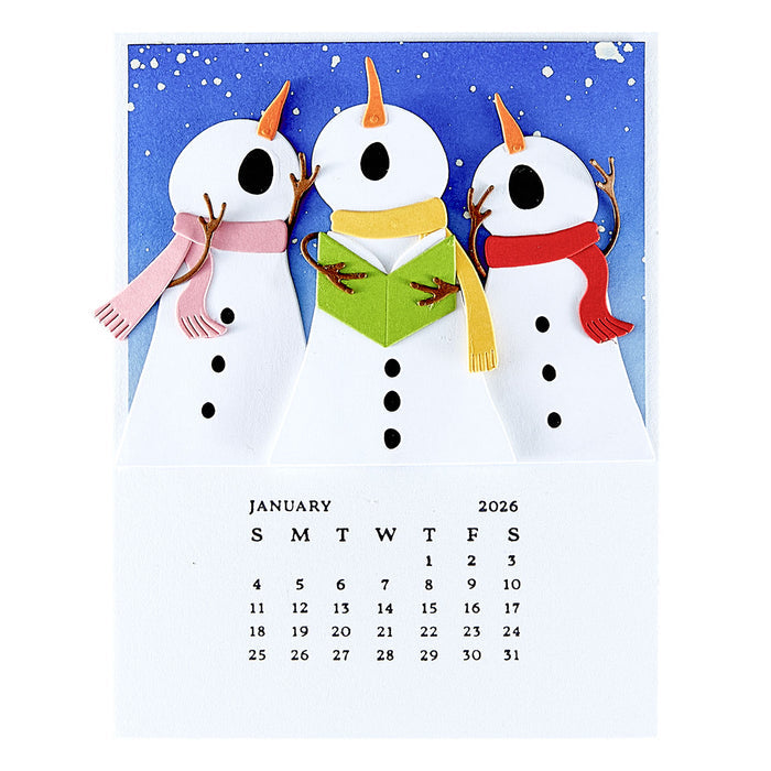DIY 2026 Calendar BetterPress Plate