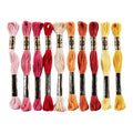 DMC Color Essentials Floss Bundle Warm 10 Pack white clipped product image.