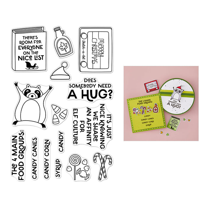 Elf Culture Clear Stamp Set from the Yule Fuel Collection