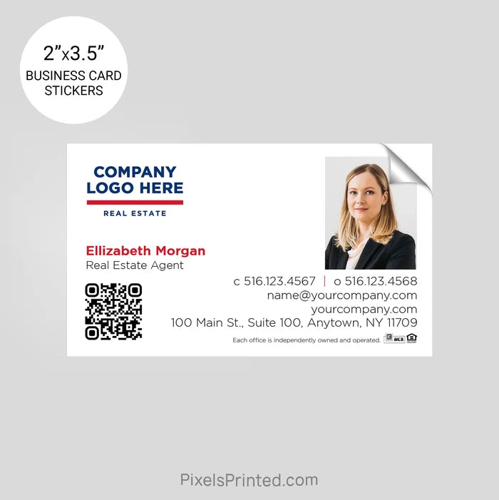 ERA real estate business card stickers PixelsPrinted