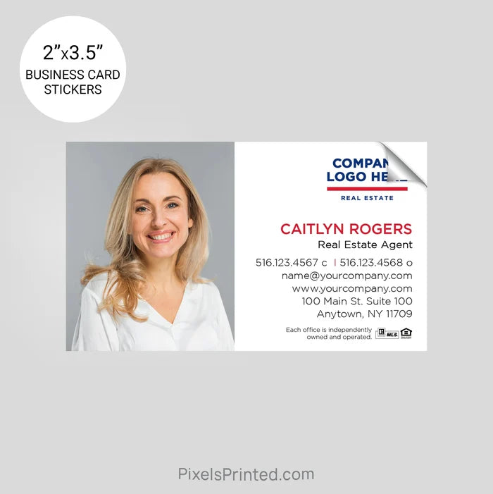 ERA real estate business card stickers PixelsPrinted