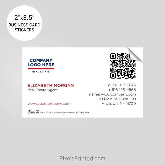 ERA real estate business card stickers PixelsPrinted