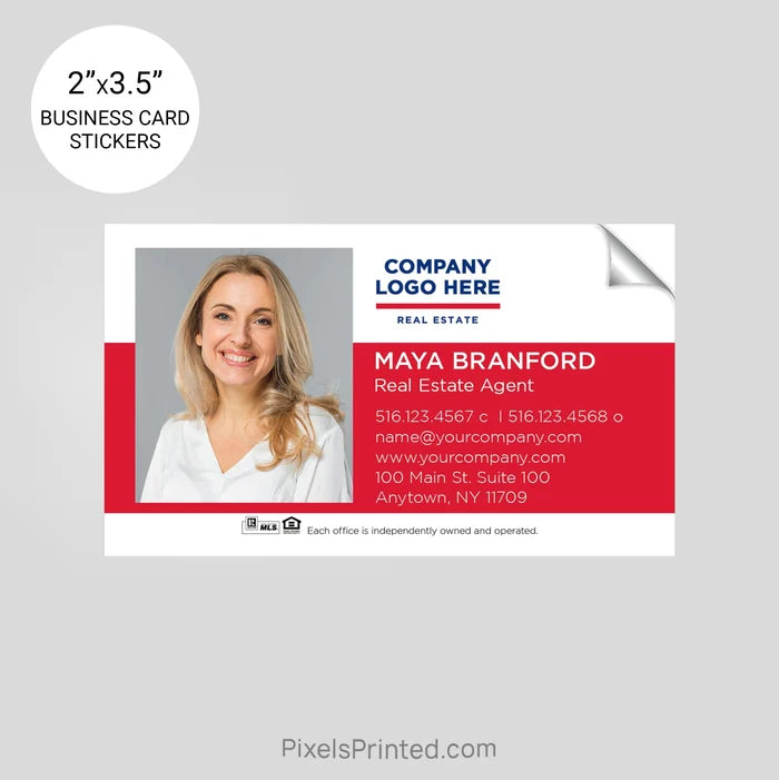 ERA real estate business card stickers PixelsPrinted