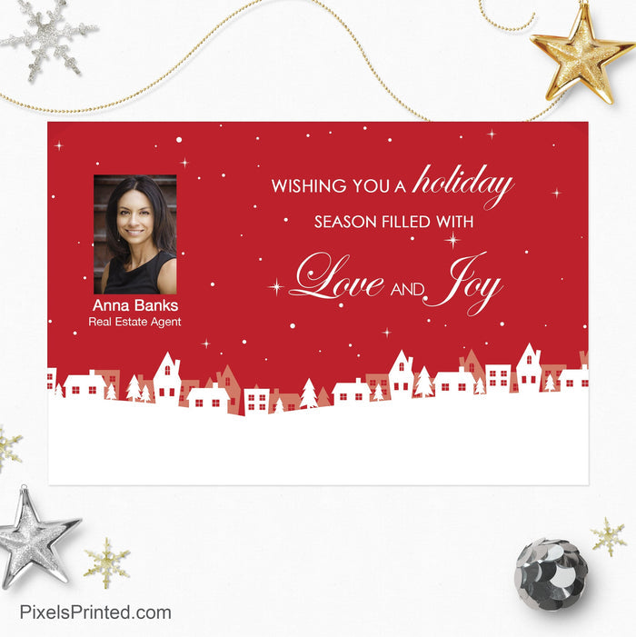 ERA real estate Christmas holiday postcards PixelsPrinted