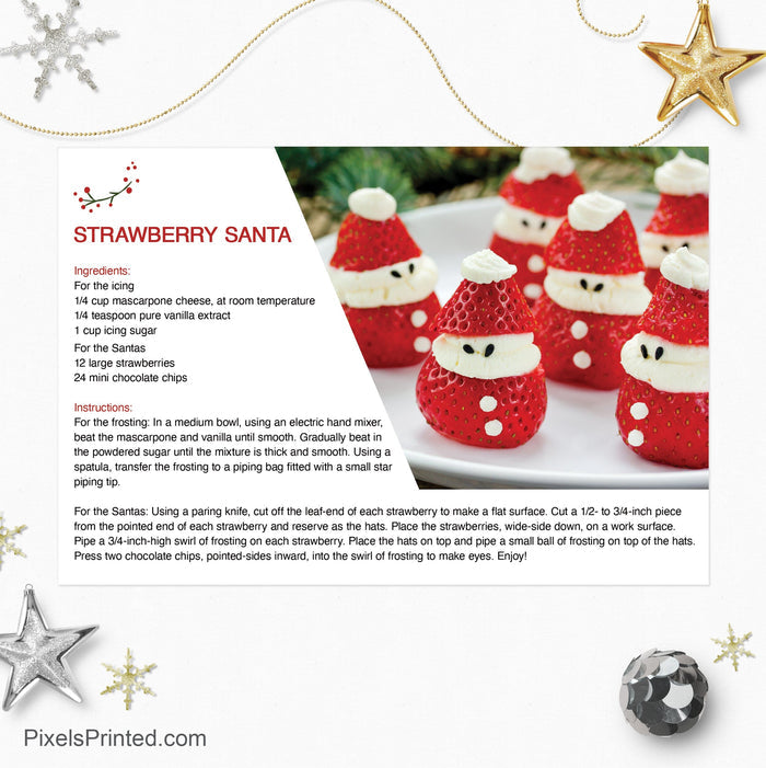 ERA real estate Christmas recipe postcards PixelsPrinted