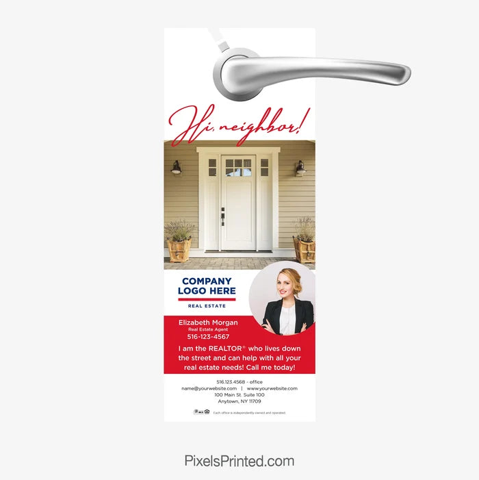 Hello neighbor door hanger for ERA Real Estate agents