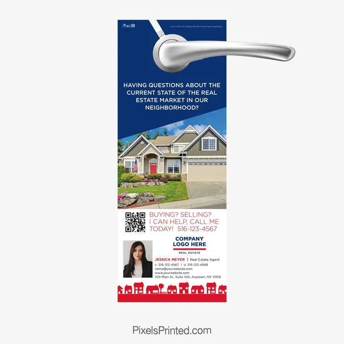 agent introduction ERA real estate door hangers for farming the neighborhood