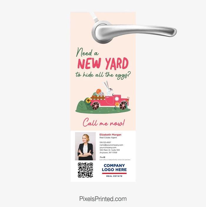 Bigger yard Easter door hanger for ERA Real Estate agent marketing