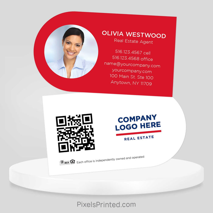 ERA real estate half circle business cards Business Cards PixelsPrinted