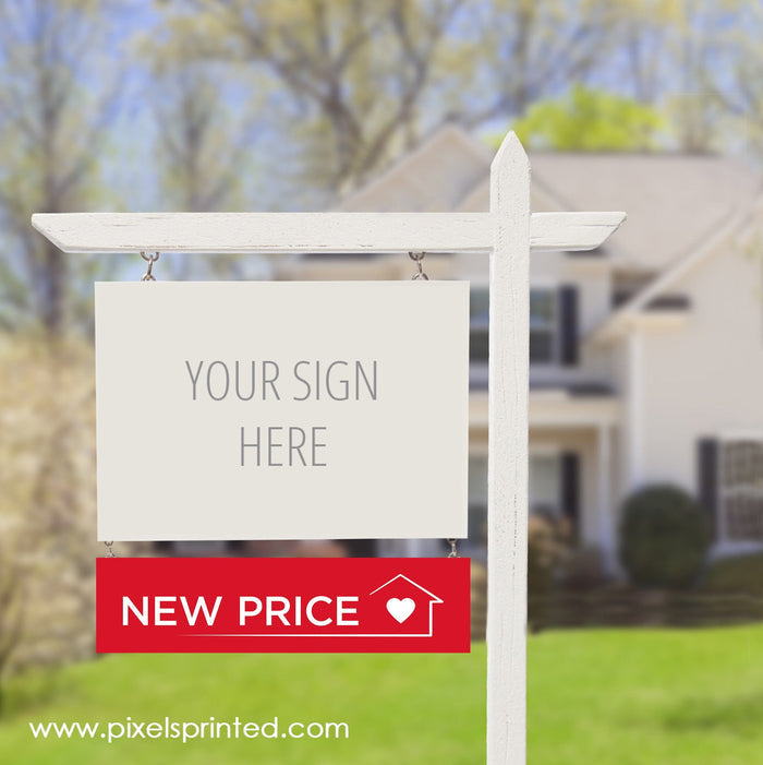 ERA real estate new price sign riders PixelsPrinted