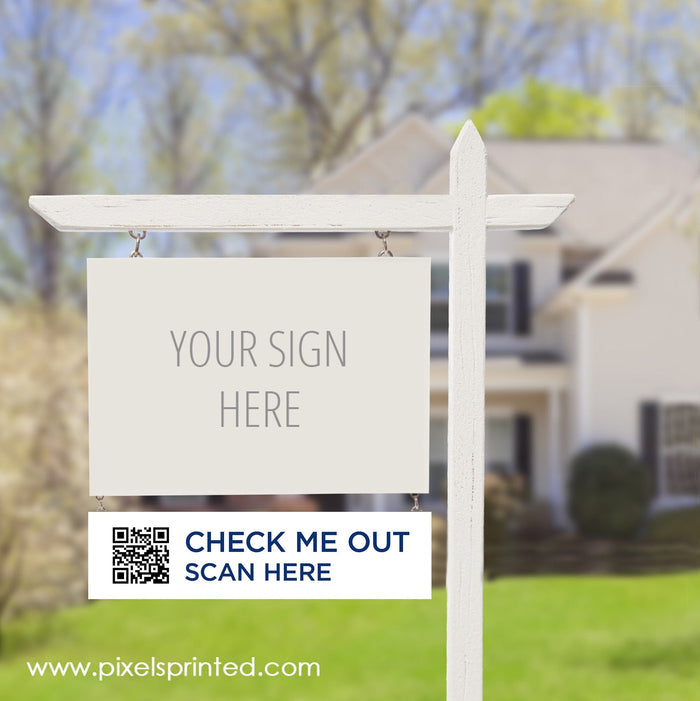 ERA real estate QR code sign riders PixelsPrinted