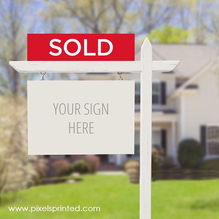 ERA real estate sold sign riders PixelsPrinted