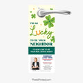 Lucky to be your neighbor realtor door hanger ERA Real Estate