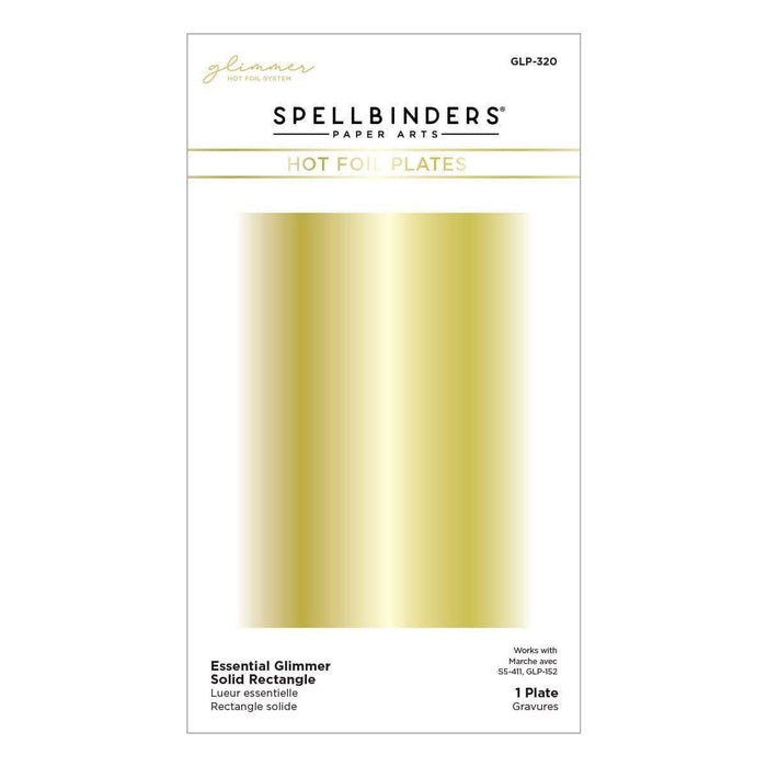 Essential Glimmer Solid Rectangle Glimmer Hot Foil Plate