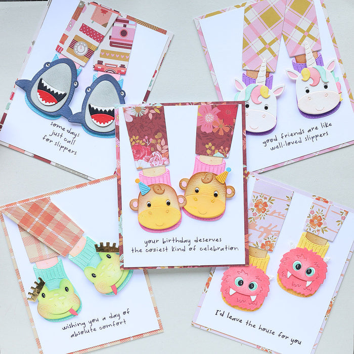 Exclusive - Cozy Toes Friends Stamp & Die Bundle