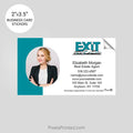 EXIT realty business card stickers PixelsPrinted