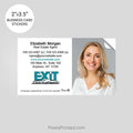 EXIT realty business card stickers PixelsPrinted