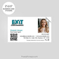 EXIT realty business card stickers PixelsPrinted