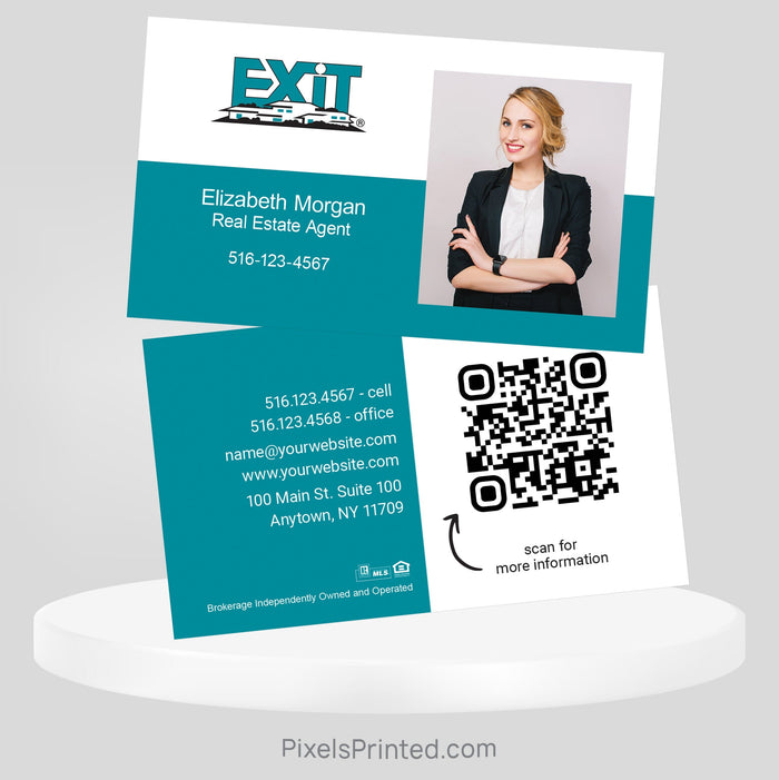 EXIT realty business cards Business Cards PixelsPrinted
