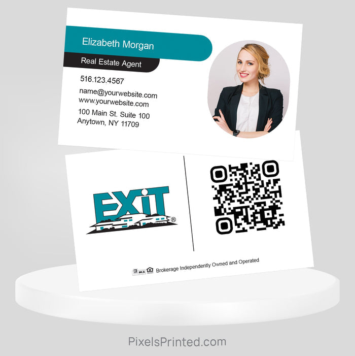 EXIT realty business cards Business Cards PixelsPrinted