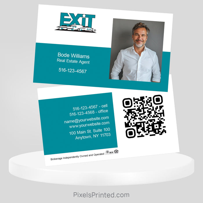 EXIT realty business cards Business Cards PixelsPrinted