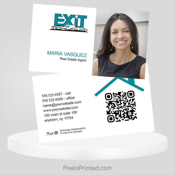 EXIT realty business cards Business Cards PixelsPrinted