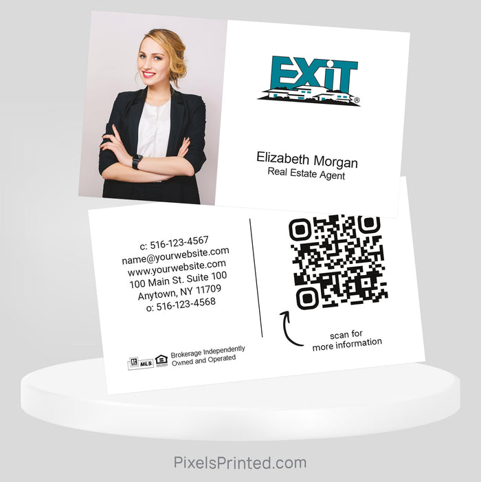 EXIT realty business cards Business Cards PixelsPrinted
