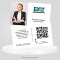EXIT realty business cards Business Cards PixelsPrinted