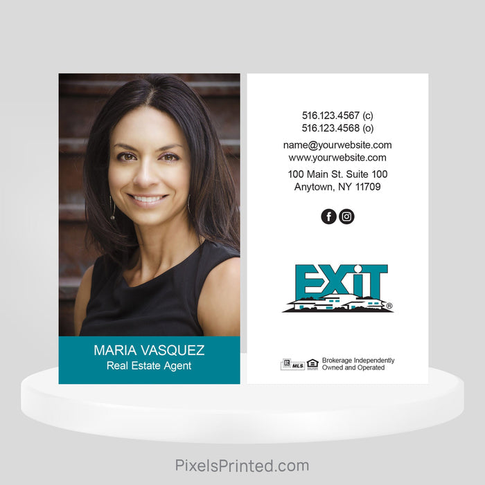 EXIT realty business cards Business Cards PixelsPrinted