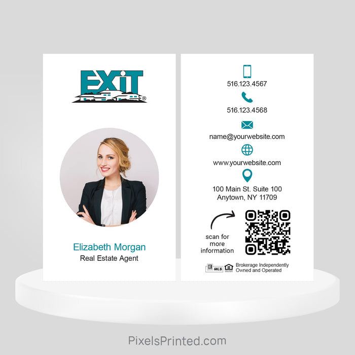 EXIT realty business cards Business Cards PixelsPrinted