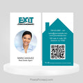 EXIT realty business cards Business Cards PixelsPrinted