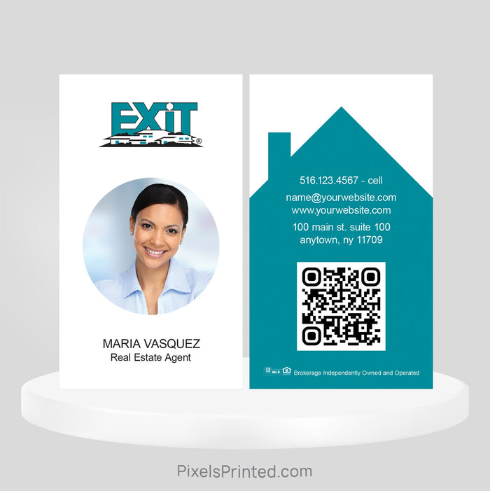 EXIT realty business cards Business Cards PixelsPrinted