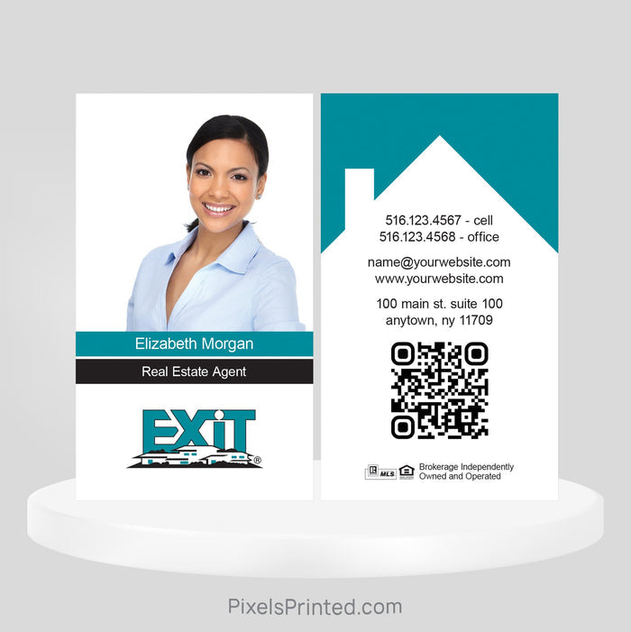 EXIT realty business cards Business Cards PixelsPrinted
