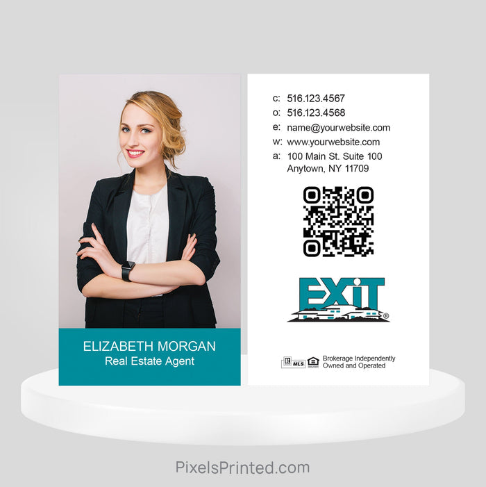 EXIT realty business cards Business Cards PixelsPrinted