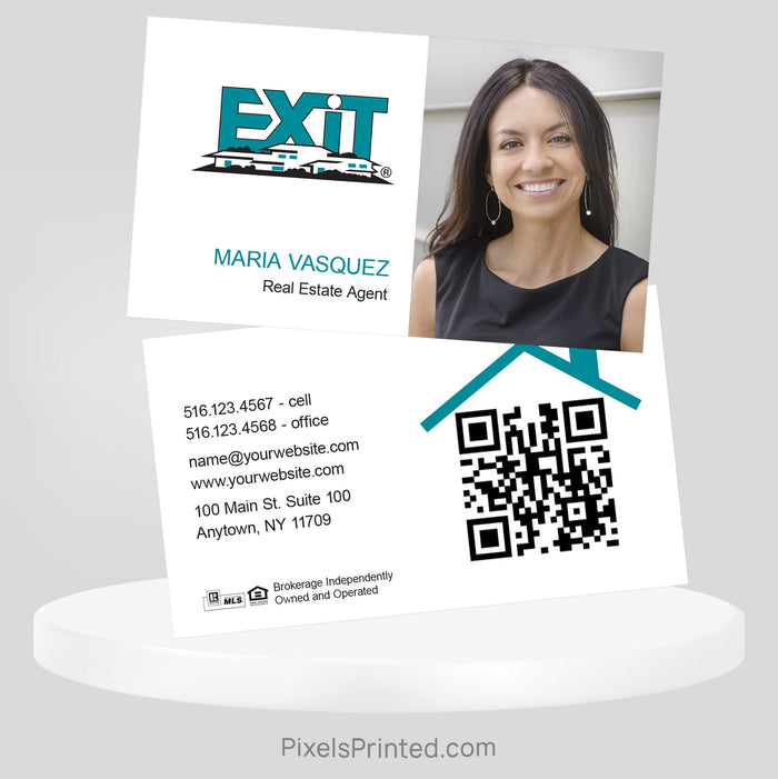 EXIT realty business cards Business Cards PixelsPrinted