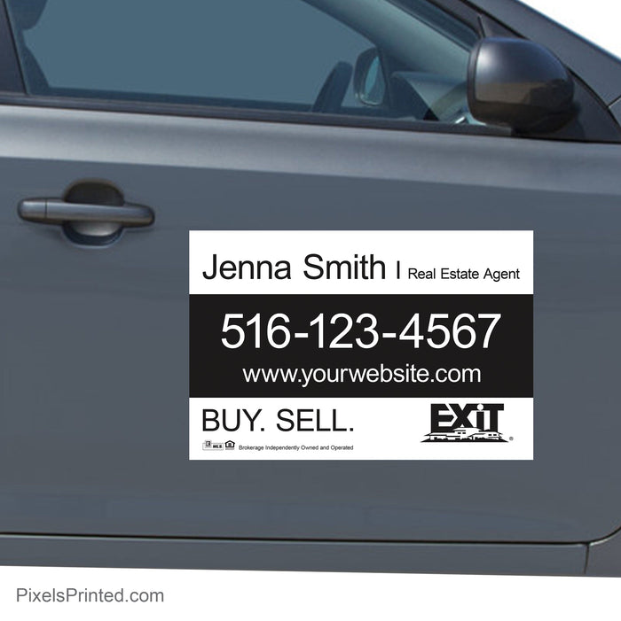 EXIT realty car decals PixelsPrinted