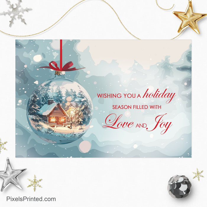 EXIT realty Christmas holiday postcards PixelsPrinted