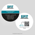 EXIT realty circle business cards Business Cards PixelsPrinted