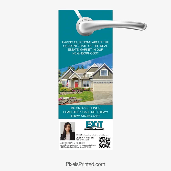 Meet your local real estate agent door hanger for EXIT Realty marketing