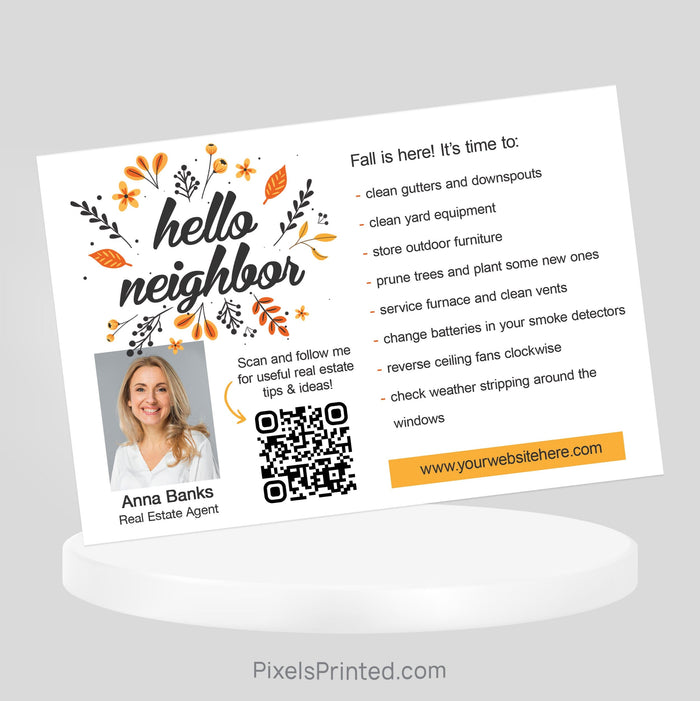 EXIT realty Fall Maintenance postcards PixelsPrinted