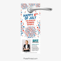 EXIT Realty Fourth of July door hanger my business sparkle