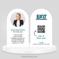 EXIT realty half circle business cards Business Cards PixelsPrinted
