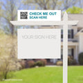 EXIT realty QR code sign riders PixelsPrinted