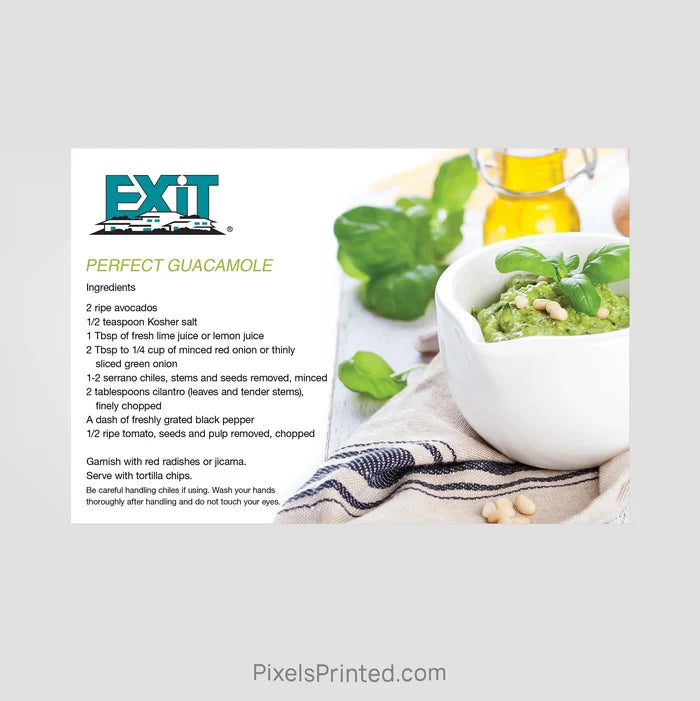 EXIT realty recipe postcards PixelsPrinted