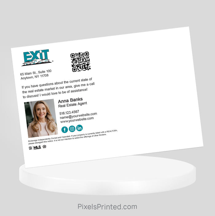 EXIT realty Thanksgiving recipe postcards PixelsPrinted