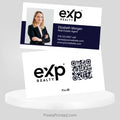 Professional eXp Realty REALTOR® business card personalized with contact information and branding.